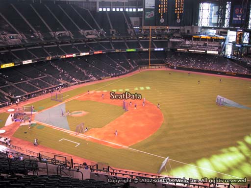 Seat view from section 306 at Chase Field, home of the Arizona Diamondbacks
