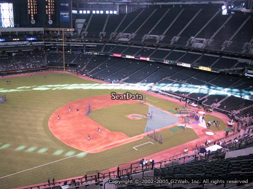 Seat view from section 326 at Chase Field, home of the Arizona Diamondbacks