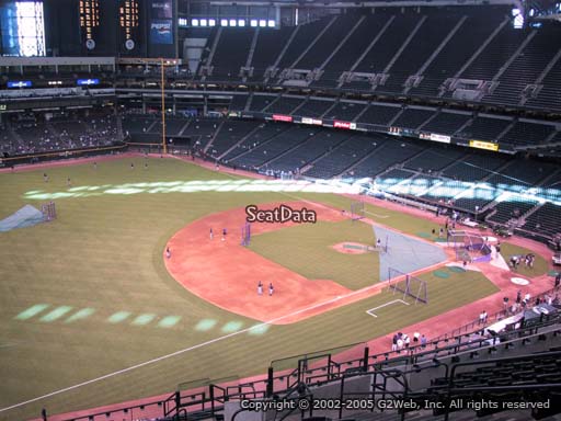 Seat view from section 327 at Chase Field, home of the Arizona Diamondbacks