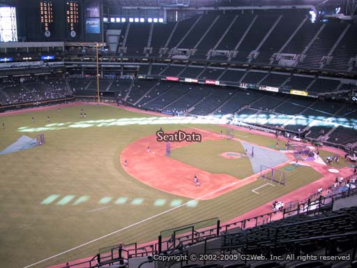 Seat view from section 328 at Chase Field, home of the Arizona Diamondbacks