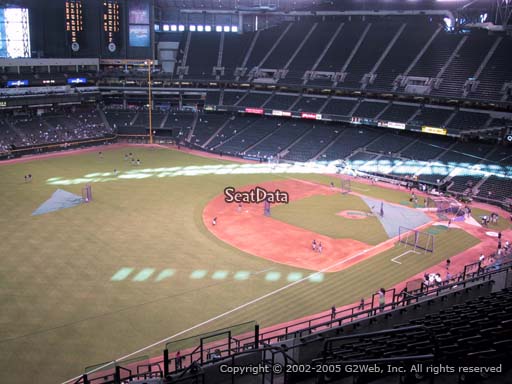 Seat view from section 329 at Chase Field, home of the Arizona Diamondbacks