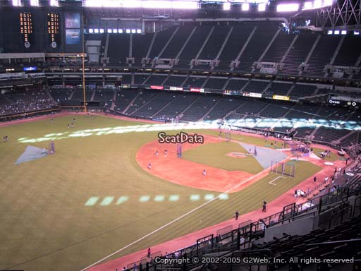 Seat view from section 330 at Chase Field, home of the Arizona Diamondbacks