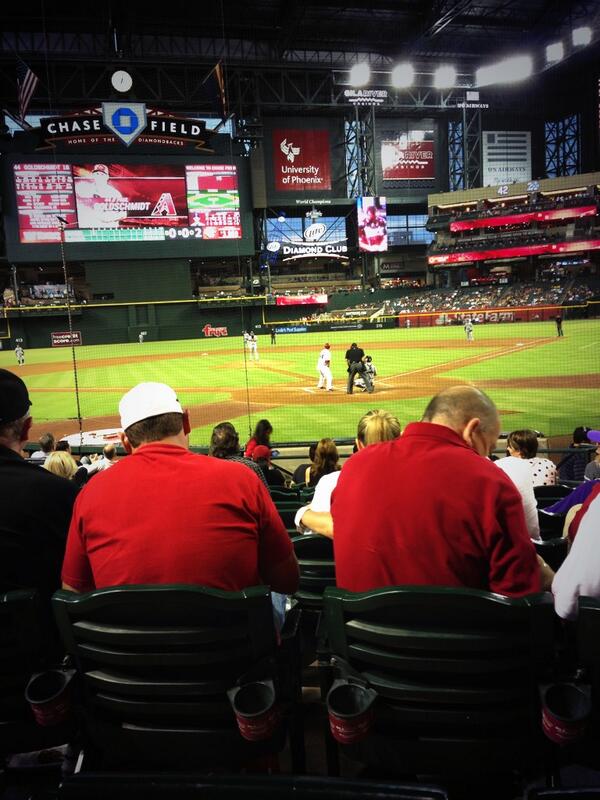 Seat view from section K at Chase Field, home of the Arizona Diamondbacks