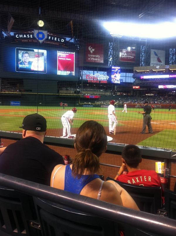 Seat view from section L at Chase Field, home of the Arizona Diamondbacks