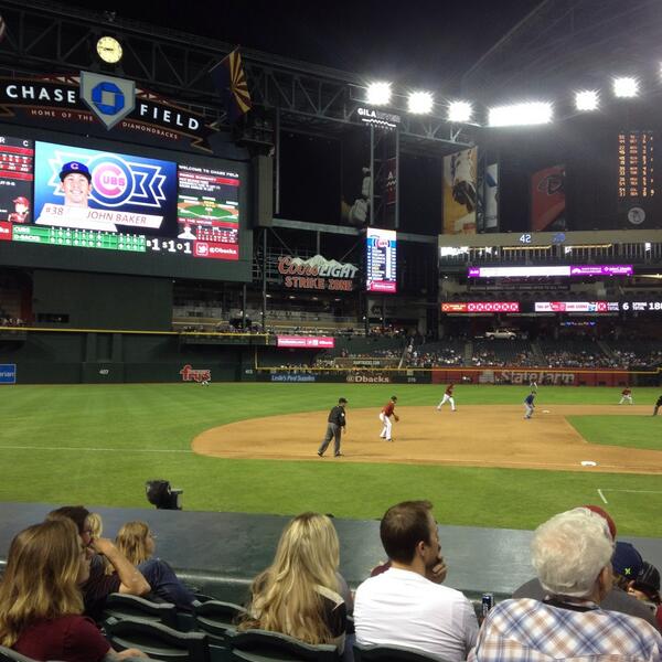 Seat view from section Q at Chase Field, home of the Arizona Diamondbacks