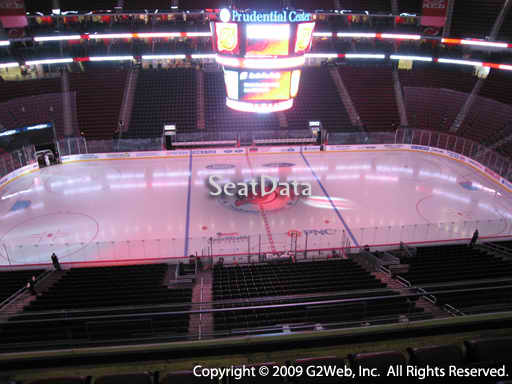 Seat view from section 128 at the Prudential Center, home of the New Jersey Devils