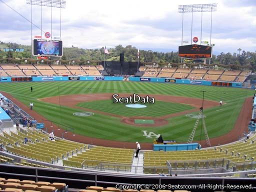Seat view from loge box section 103 at Dodger Stadium, home of the Los Angeles Dodgers