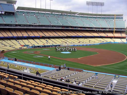 Seat view from loge box section 146 at Dodger Stadium, home of the Los Angeles Dodgers
