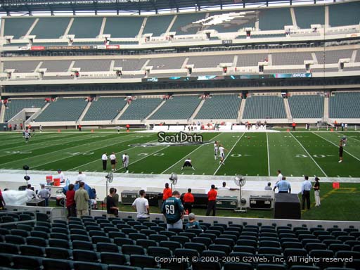 Seat view from section 102 at Lincoln Financial Field, home of the Philadelphia Eagles