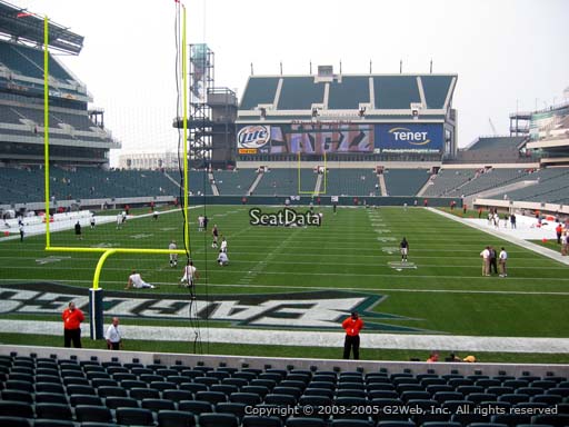 Seat view from section 111 at Lincoln Financial Field, home of the Philadelphia Eagles