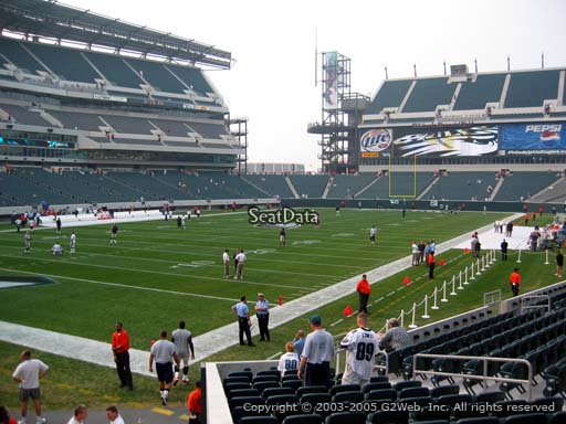 Seat view from section 114 at Lincoln Financial Field, home of the Philadelphia Eagles