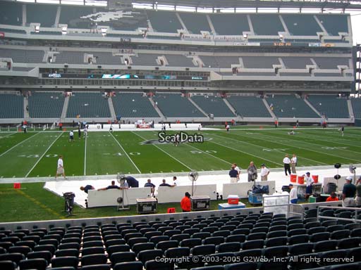 Seat view from section 119 at Lincoln Financial Field, home of the Philadelphia Eagles