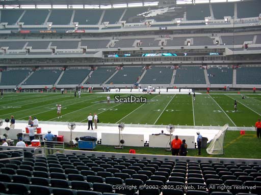Seat view from section 121 at Lincoln Financial Field, home of the Philadelphia Eagles