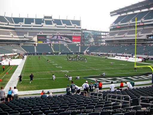 Seat view from section 128 at Lincoln Financial Field, home of the Philadelphia Eagles
