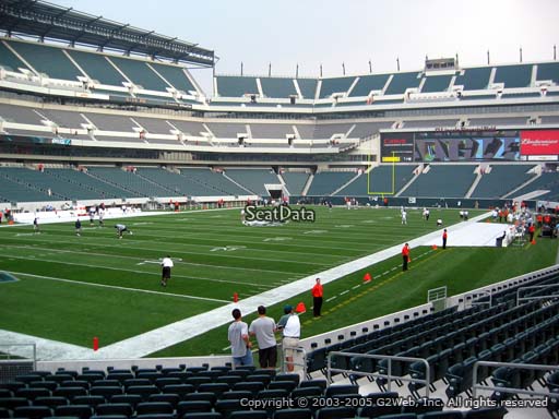 Seat view from section 133 at Lincoln Financial Field, home of the Philadelphia Eagles