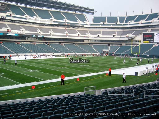 Seat view from section 135 at Lincoln Financial Field, home of the Philadelphia Eagles