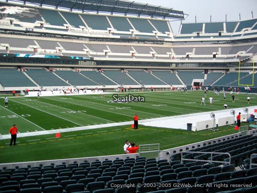 Seat view from section 136 at Lincoln Financial Field, home of the Philadelphia Eagles