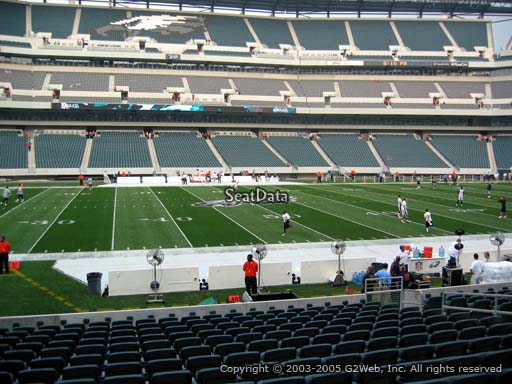 Seat view from section 138 at Lincoln Financial Field, home of the Philadelphia Eagles
