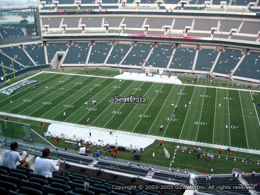 Seat view from section 203 at Lincoln Financial Field, home of the Philadelphia Eagles