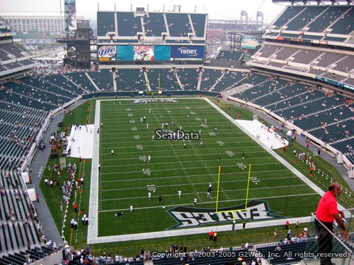 Seat view from section 210 at Lincoln Financial Field, home of the Philadelphia Eagles