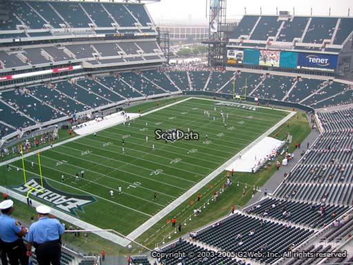 Seat view from section 218 at Lincoln Financial Field, home of the Philadelphia Eagles