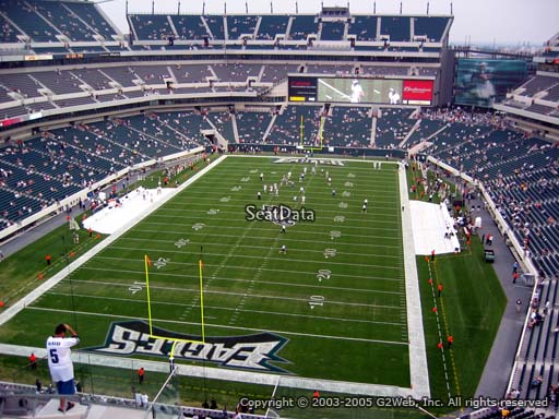 Seat view from section 237 at Lincoln Financial Field, home of the Philadelphia Eagles