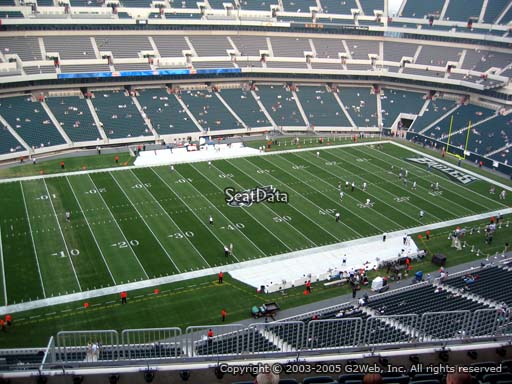 Seat view from section 242 at Lincoln Financial Field, home of the Philadelphia Eagles