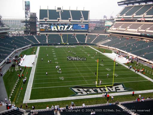 Seat view from club section 10 at Lincoln Financial Field, home of the Philadelphia Eagles