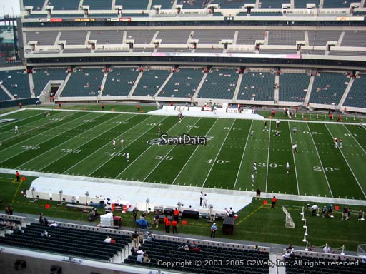 Seat view from club section 2 at Lincoln Financial Field, home of the Philadelphia Eagles