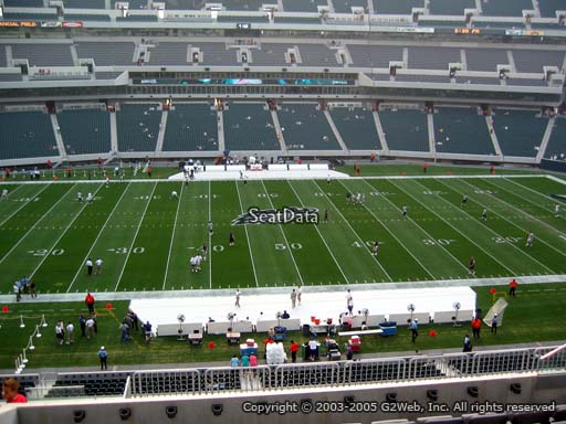 Seat view from club section 21 at Lincoln Financial Field, home of the Philadelphia Eagles