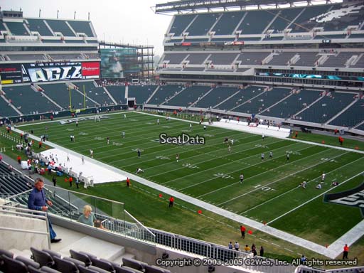 Seat view from club section 27 at Lincoln Financial Field, home of the Philadelphia Eagles