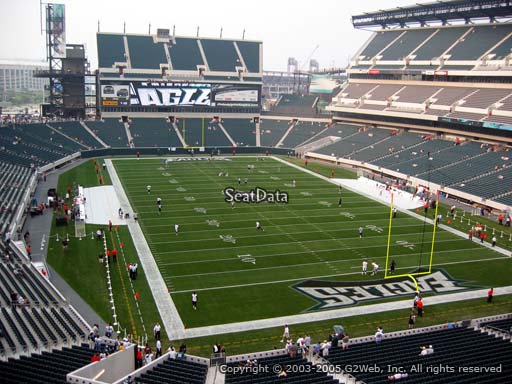 Seat view from club section 9 at Lincoln Financial Field, home of the Philadelphia Eagles