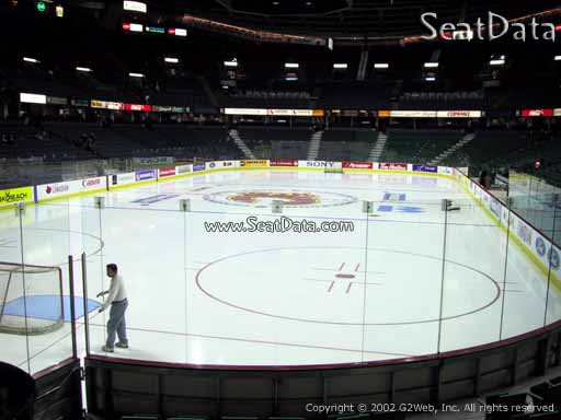 Seat view from section 105 at Scotiabank Saddledome, home of the Calgary Flames