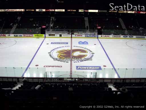 Seat view from section 226 at Scotiabank Saddledome, home of the Calgary Flames