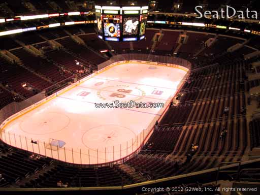 Seat view from section 209 at the Wells Fargo Center, home of the Philadelphia Flyers