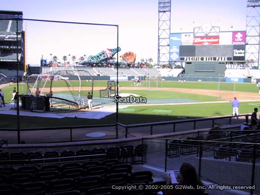 Seat view from section 112 at Oracle Park, home of the San Francisco Giants