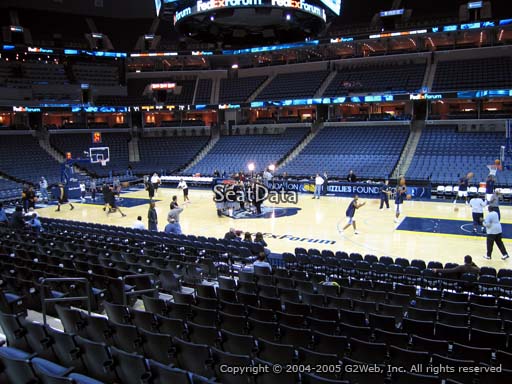 Seat view from section 115 at Fedex Forum, home of the Memphis Grizzlies.