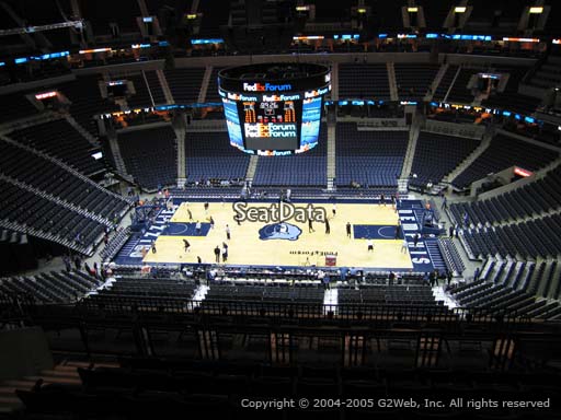 Seat view from section 209 at Fedex Forum, home of the Memphis Grizzlies.