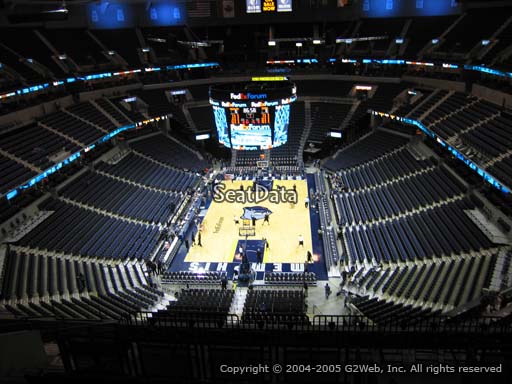 Seat view from section 217 at Fedex Forum, home of the Memphis Grizzlies.