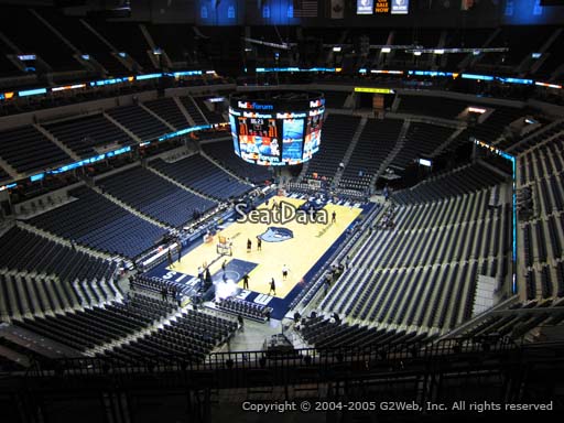 Seat view from section 219 at Fedex Forum, home of the Memphis Grizzlies.