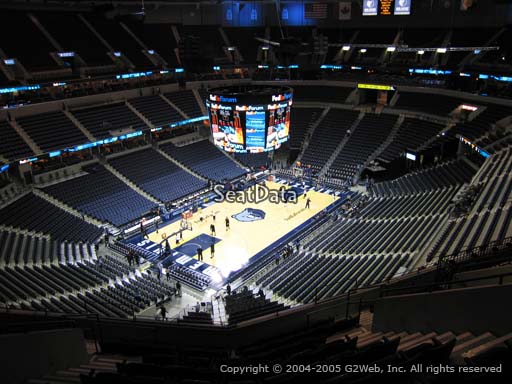 Seat view from section 220 at Fedex Forum, home of the Memphis Grizzlies.