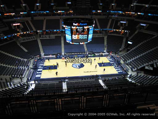 Seat view from section 224 at Fedex Forum, home of the Memphis Grizzlies.
