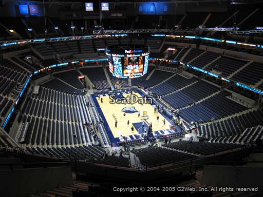 Seat view from section 231 at Fedex Forum, home of the Memphis Grizzlies.