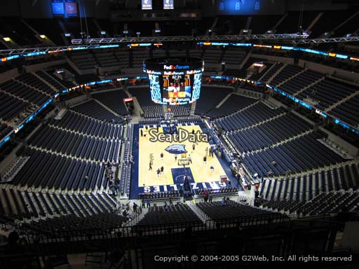 Seat view from section 232 at Fedex Forum, home of the Memphis Grizzlies.