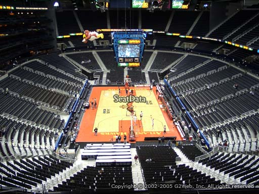 View from Section 318 at State Farm Arena, Home of the Atlanta Hawks