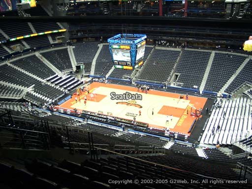 View from Section 408 at State Farm Arena, Home of the Atlanta Hawks