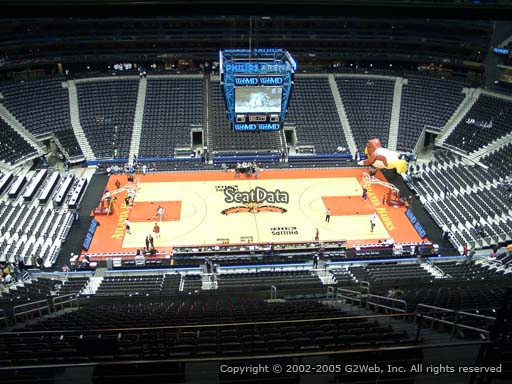 View from Section 411 at State Farm Arena, Home of the Atlanta Hawks