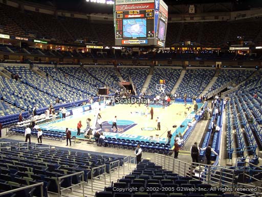 Seat view from section 105 at the Smoothie King Center, home of the New Orleans Pelicans