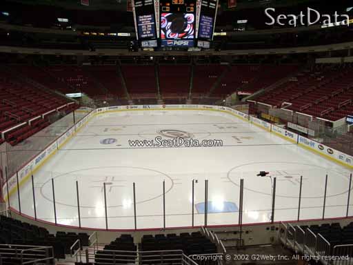 Seat view from section 112 at PNC Arena, home of the Carolina Hurricanes