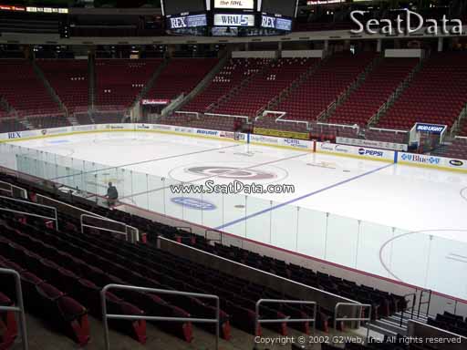 Seat view from section 116 at PNC Arena, home of the Carolina Hurricanes